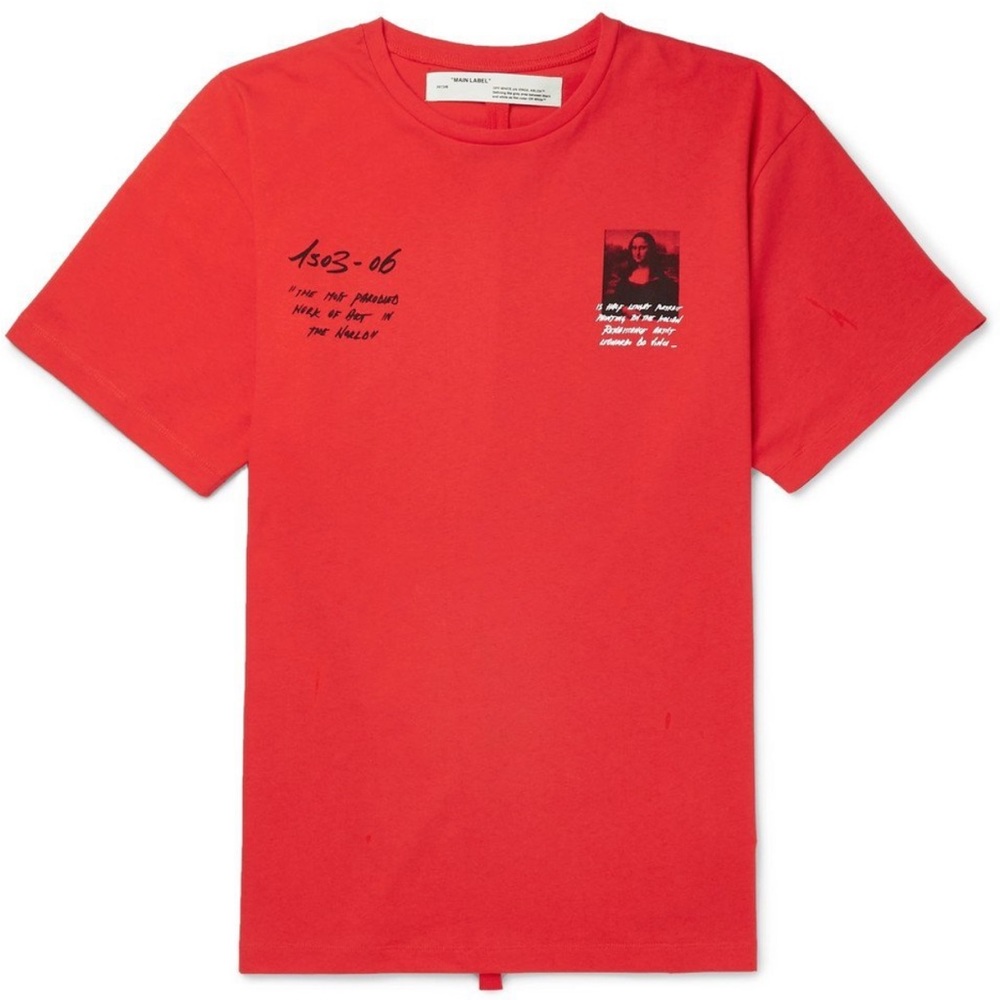 OFF-WHITE Oversized Monalisa Graphic Print T-shirt